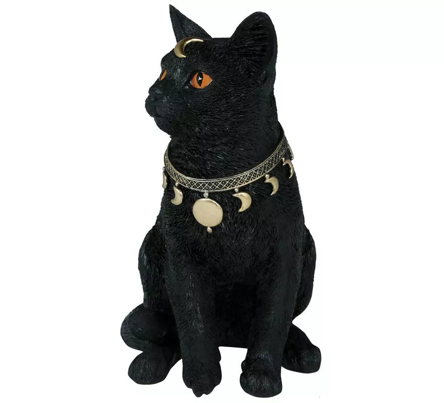 Gato negro de Resina de 28x23 cm