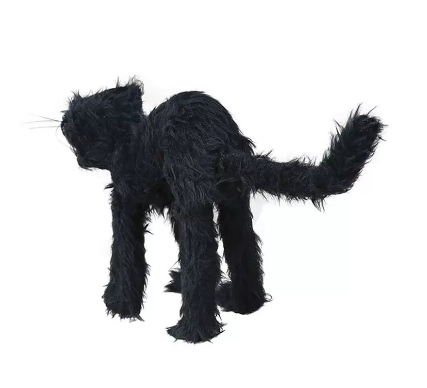 Translation missing: de.Gato Salvaje Peludo negro de 30 cm