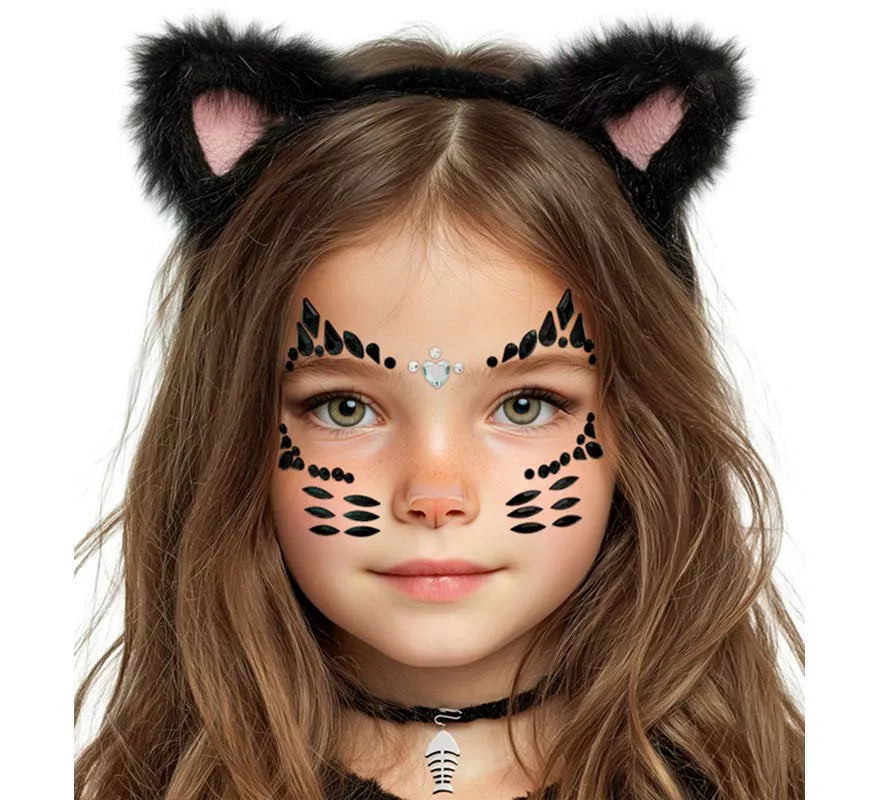 Translation missing: de.Gemas Faciales Adhesivas de Gata Infantil
