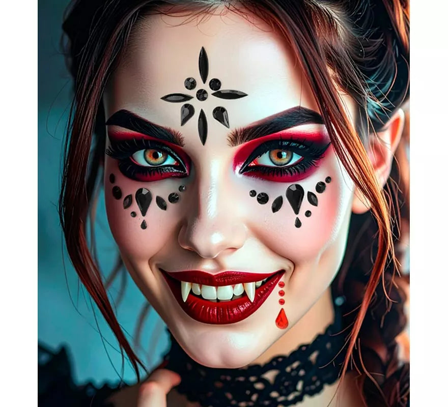 Gemas Faciales Adhesivas de Vampiresa