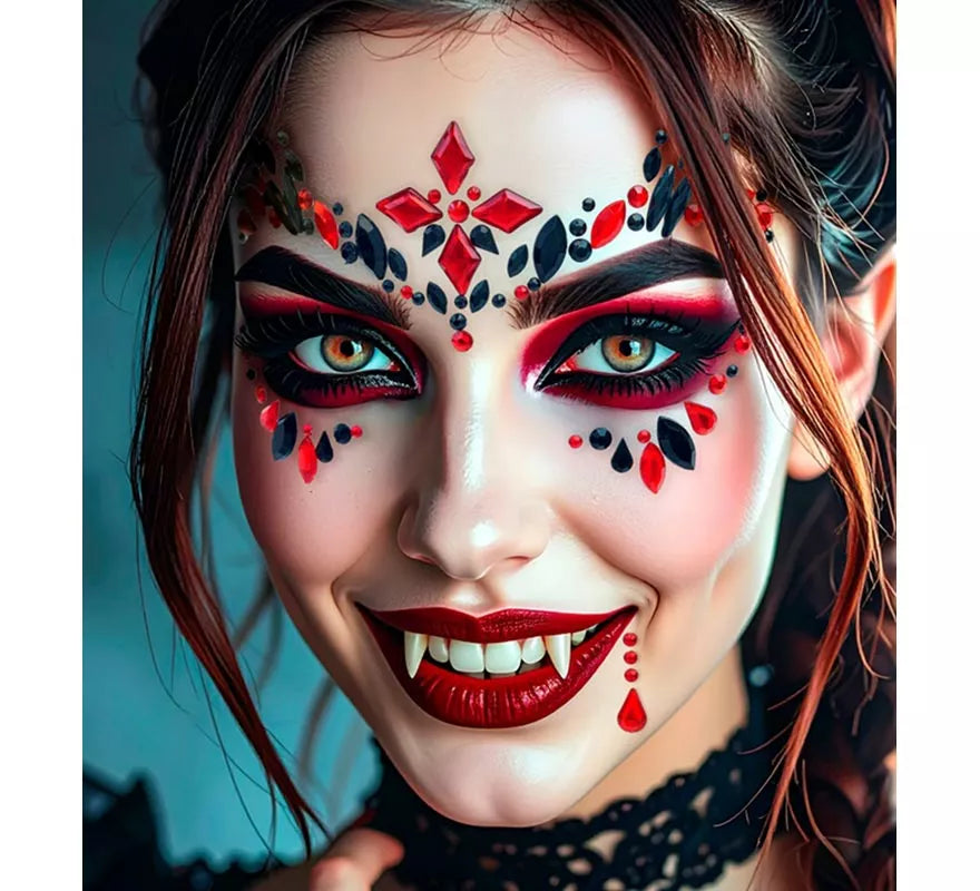 Translation missing: de.Gemas Faciales Adhesivas de Vampiresa Gótica