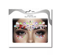 Gemas Faciales camino floral multicolor