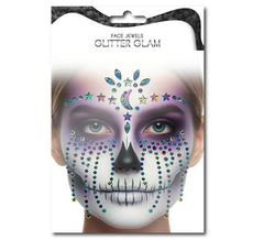 Facial Gems Fashion Skull Sterne