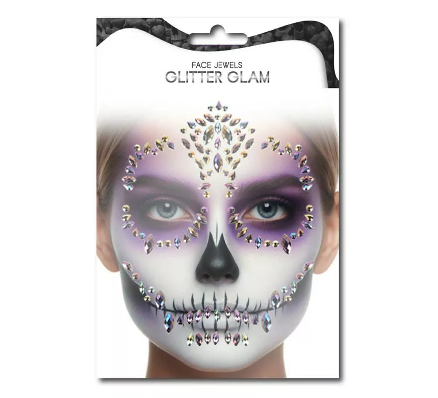 Translation missing: de.Gemas Faciales Fashion Calavera floral