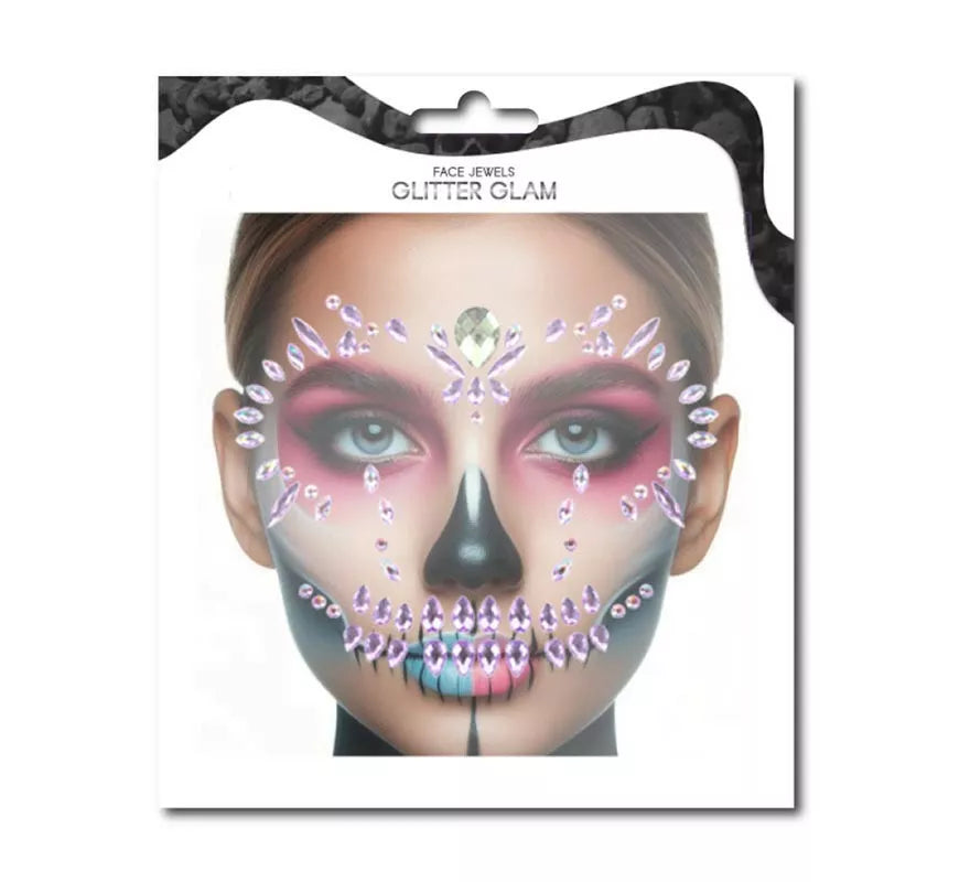 Translation missing: de.Gemas Faciales Fashion Calavera lila