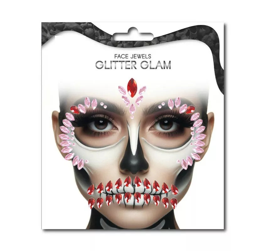 Translation missing: de.Gemas Faciales Fashion Calavera rosa