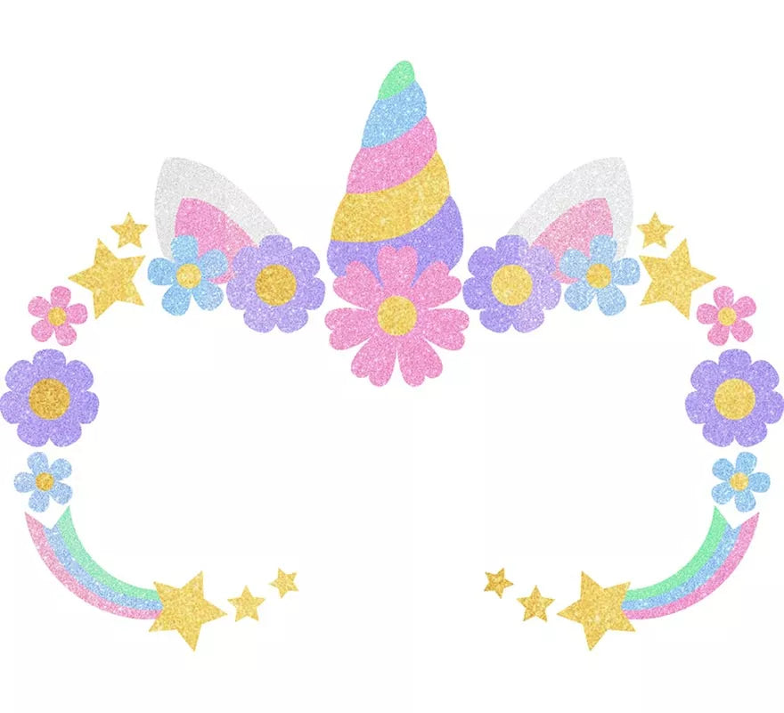 Translation missing: de.Glitter Face de Unicornio para niña