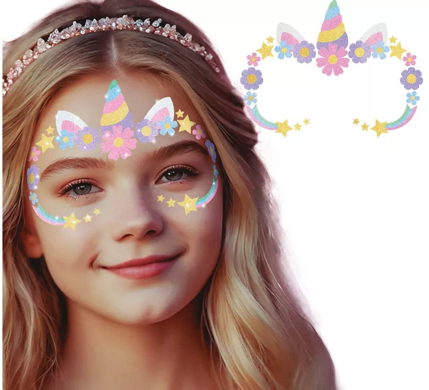 Translation missing: de.Glitter Face de Unicornio para niña