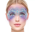 Glitter Face Hada de Fantasía azul