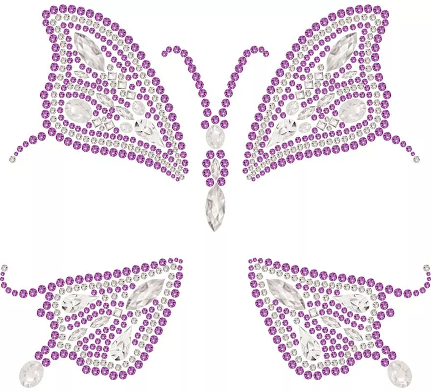 Translation missing: de.Glitter Face Mariposa rosa
