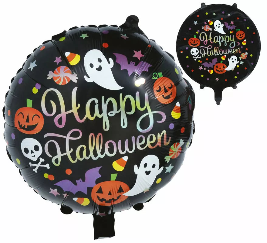 Translation missing: de.Globo de Foil Redondo Happy Halloween de 50 cm