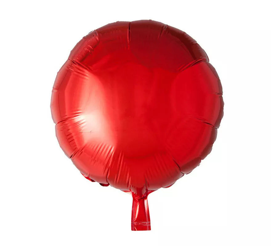 Translation missing: de.Globo de Foil Redondo Rojo de 46 cm