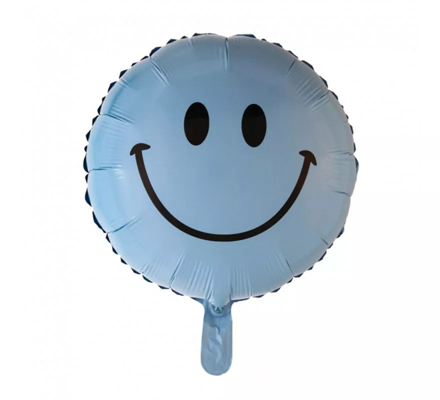 Translation missing: de.Globo de Foil Redondo Sonrisa Azul Bebé de 46 cm