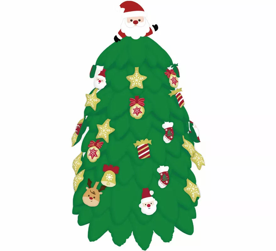 Translation missing: de.Globo Foil Árbol Navidad Standing 126x130 cm
