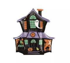 Halloween-Spukhaus-Folienballon 63 x 66 cm