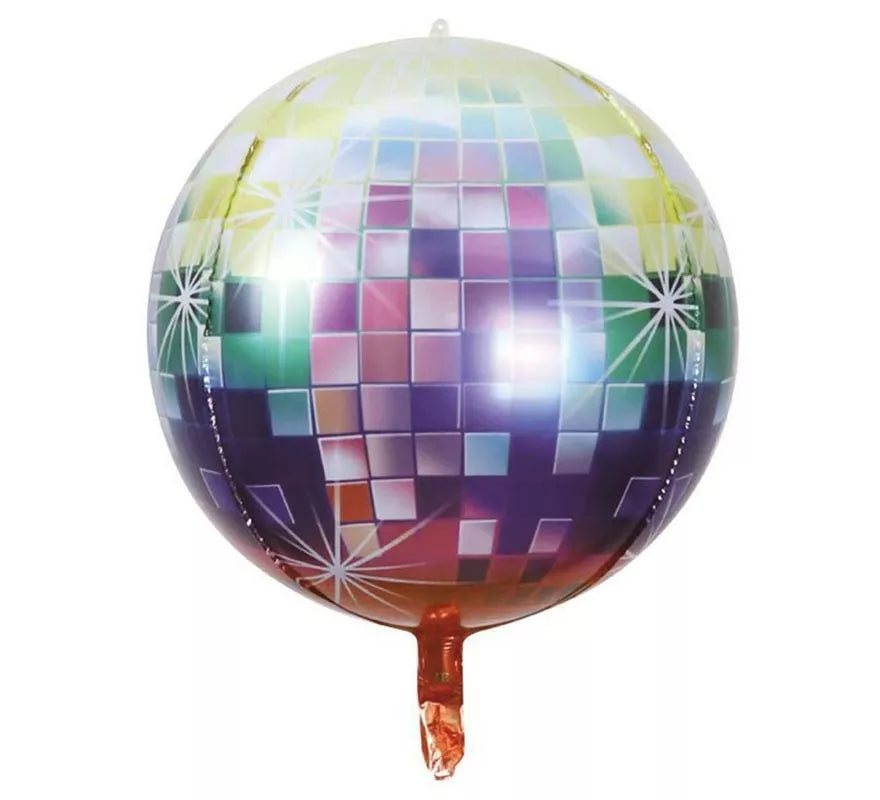 Translation missing: de.Globo Foil de Bola de Disco multicolor de 55 cm