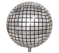 55 cm silberner Discokugel-Folienballon