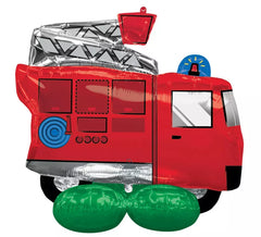 Airloonz Riesenfolienballon Feuerwehrauto 106x88 cm