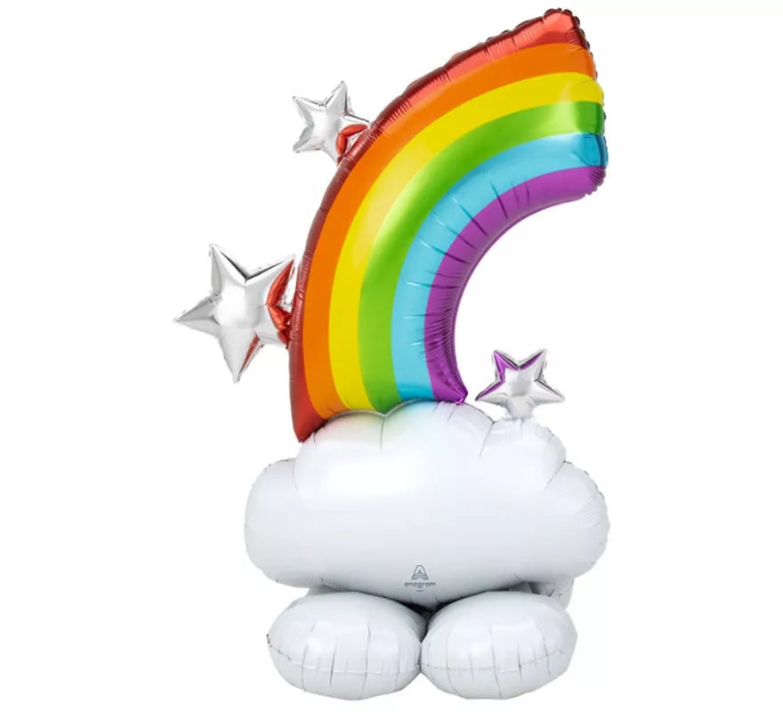 Translation missing: de.Globo Foil Gigante Airloonz Nubes y Arcoíris 91x132 cm