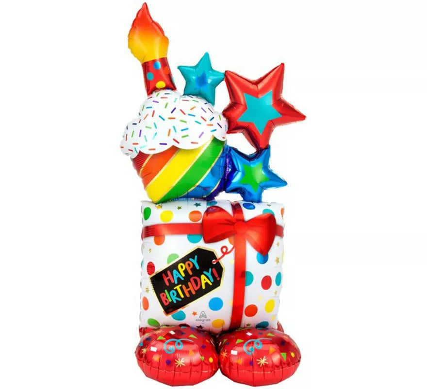Translation missing: de.Globo Foil Gigante Airloonz Regalos Happy Birthday 71X139 cm