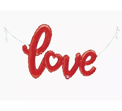 Globo Foil Metalizado Love de 119 cm