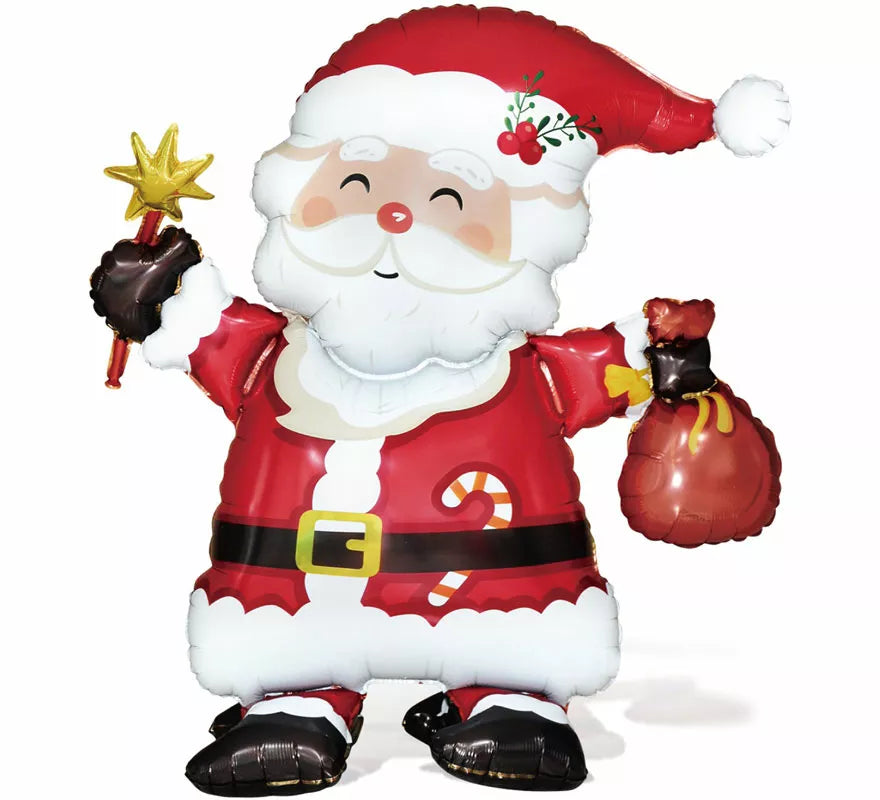 Translation missing: de.Globo Foil Papá Noel Standing 79x76x27 cm