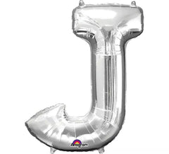 Ballon Buchstabe J Silber Farbe 86 cm