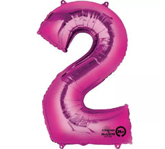 Fuchsia Metallic Ballon Nummer 2