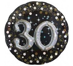 Nummer 30 funkelnden Metallballon von 81 cm