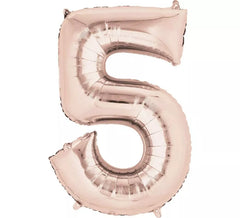 Metallischer Ballon Rose Gold Nr. 5