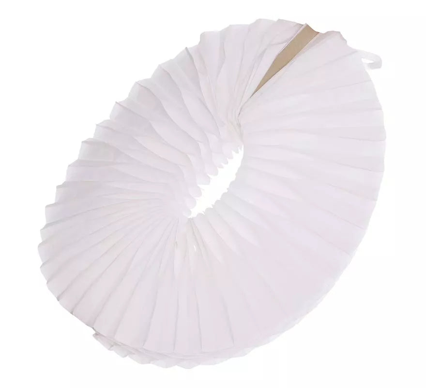 Translation missing: de.Gorguera o Cuello Cervantino Blanco de Papel