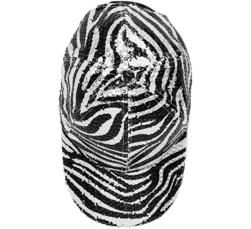 Translation missing: de.Gorra Animal Print Cebra con Lentejuelas