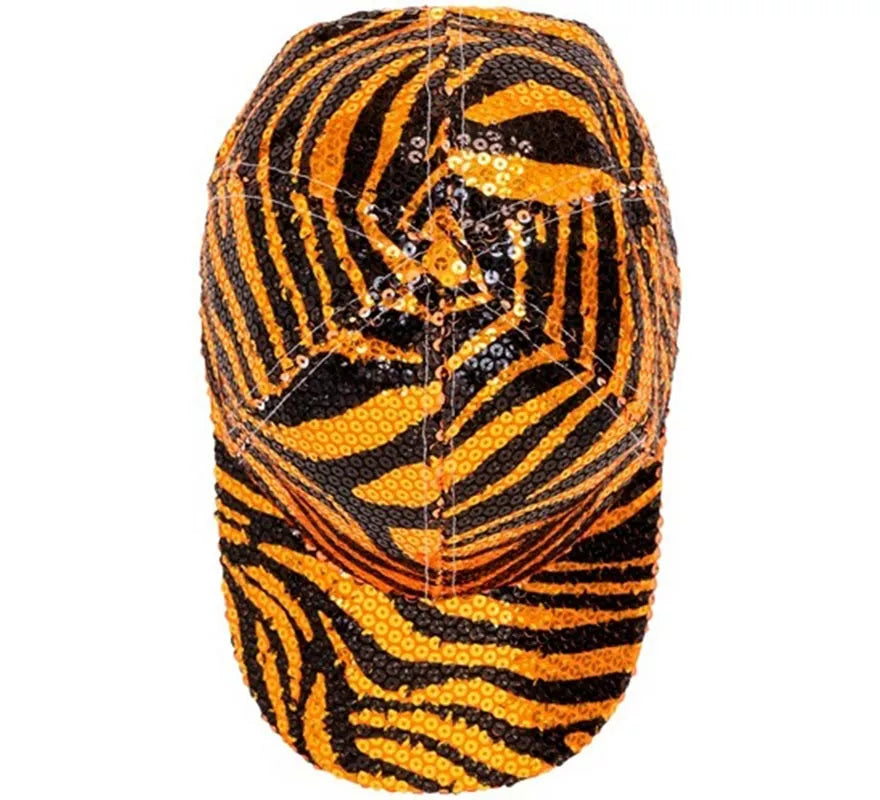 Translation missing: de.Gorra Animal Print Tigre con Lentejuelas