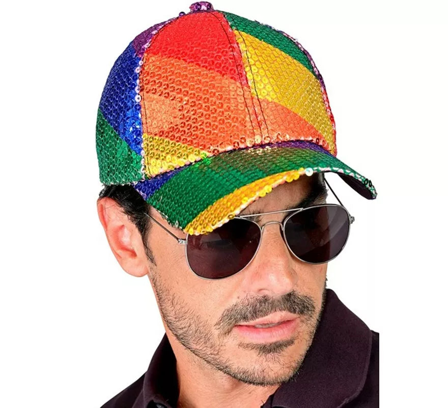 Gorra Arcoíris con Lentejuelas