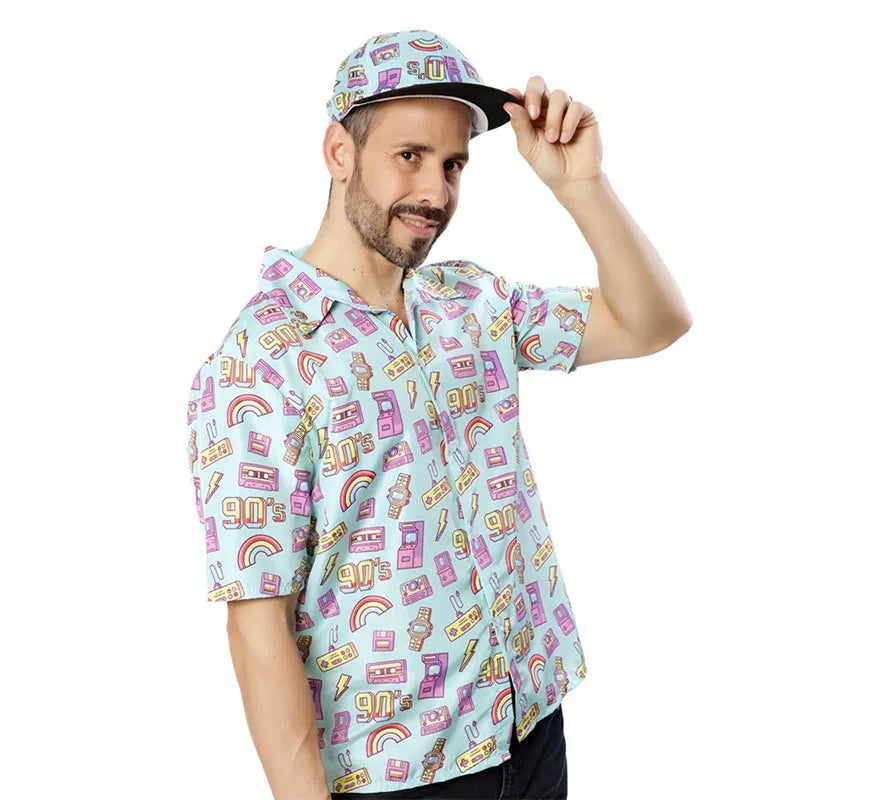 Translation missing: de.Gorra azul de los Años 90 para hombre
