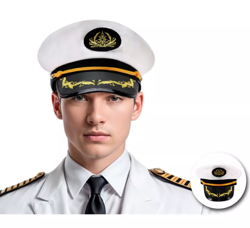 Translation missing: de.Gorra de Capitán de Barco adulto