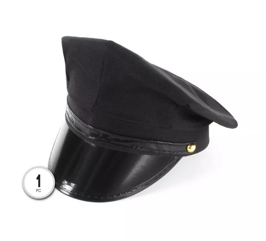 Translation missing: de.Gorra de Chofer negra adulto