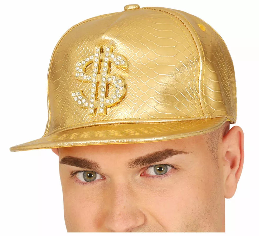 Translation missing: de.Gorra de Dollar dorado adulto