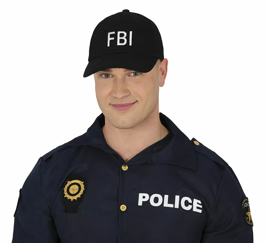 Translation missing: de.Gorra de FBI negra adulto