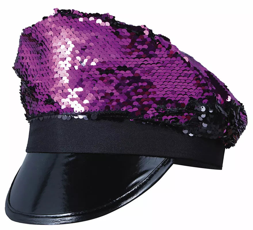 Gorra de Lentejuelas con visera en varios colores
