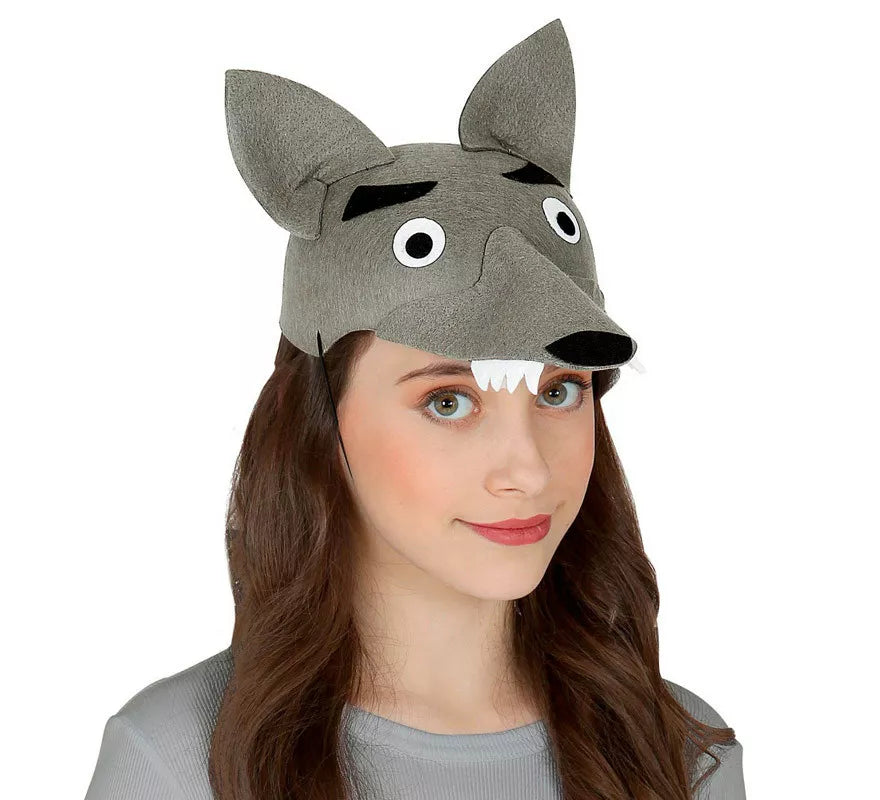 Gorra de Lobo de Fieltro para niños