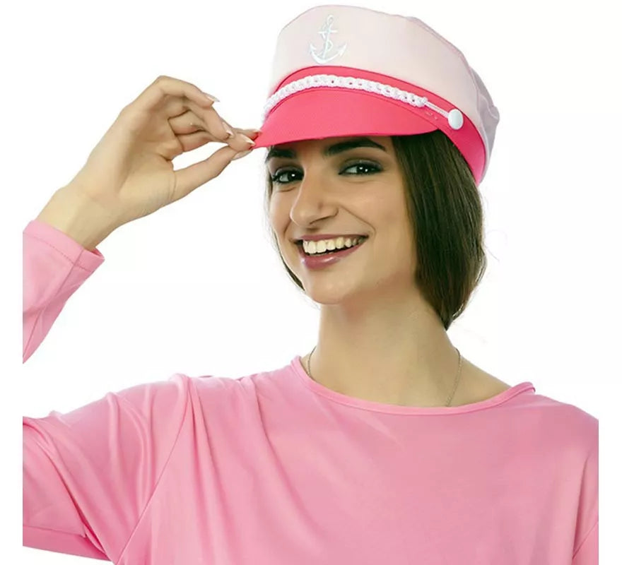 Translation missing: de.Gorra de Marinero rosa adulto de 25x18x12 cm