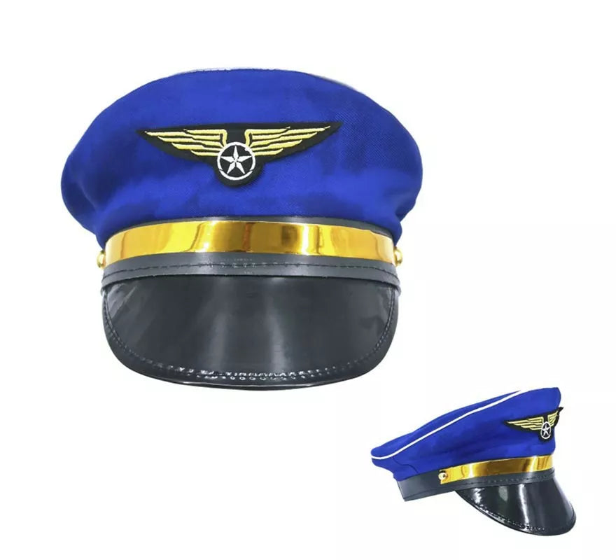 Translation missing: de.Gorra de Piloto aviador azul