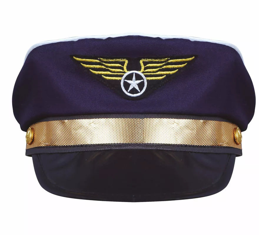 Translation missing: de.Gorra de Piloto con Insignia Dorada Infantil