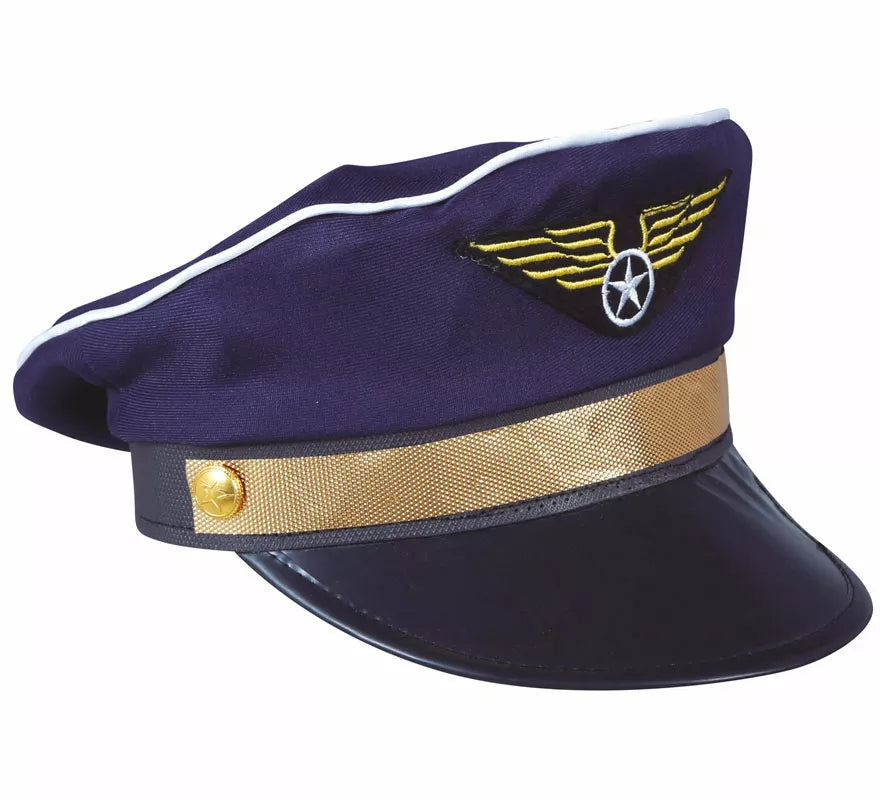Translation missing: de.Gorra de Piloto con Insignia Dorada Infantil