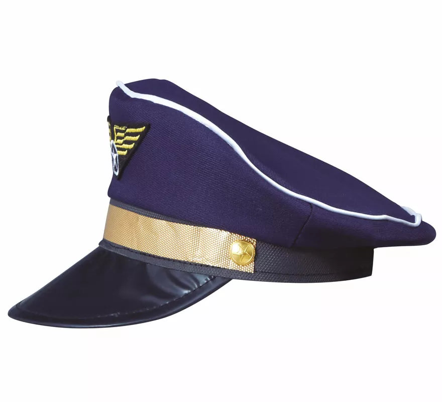 Gorra de Piloto con Insignia Dorada Infantil