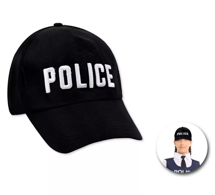 Translation missing: de.Gorra de Police negra clásica