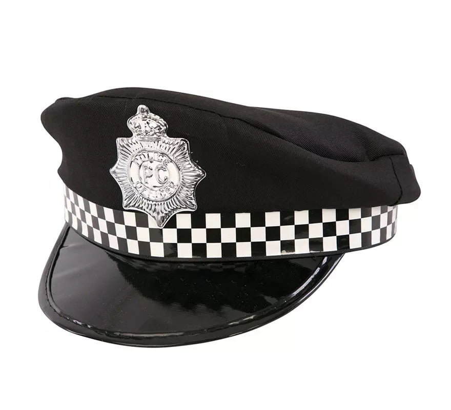 Translation missing: de.Gorra de Policía a cuadros infantil de 25x22x12 cm