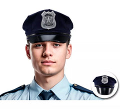 Blaue Polizeimütze für Erwachsene