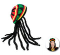 Gorra de Rastafari con cabello rasta